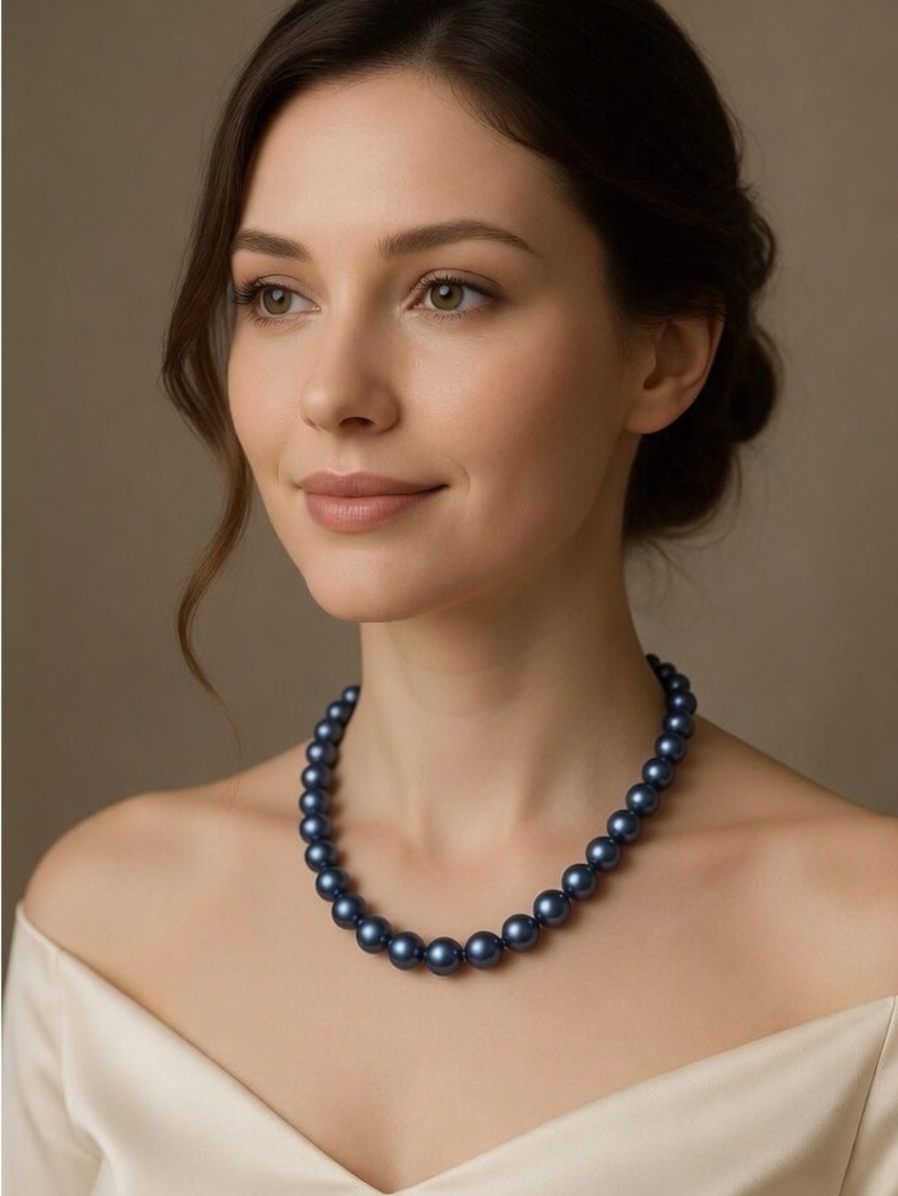 Blue Freshwater Cultured Pearl Necklace & Bracelet Set Anniversary